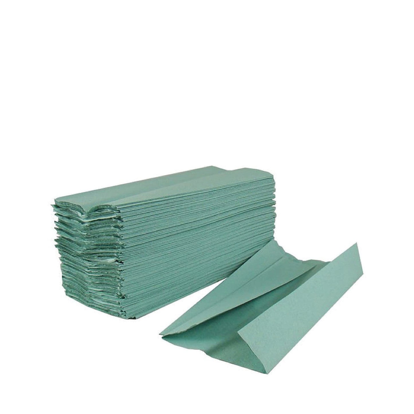 1ply Hand Paper Towels Green C Fold Large Tissues for Washrooms Shops & Restaurants