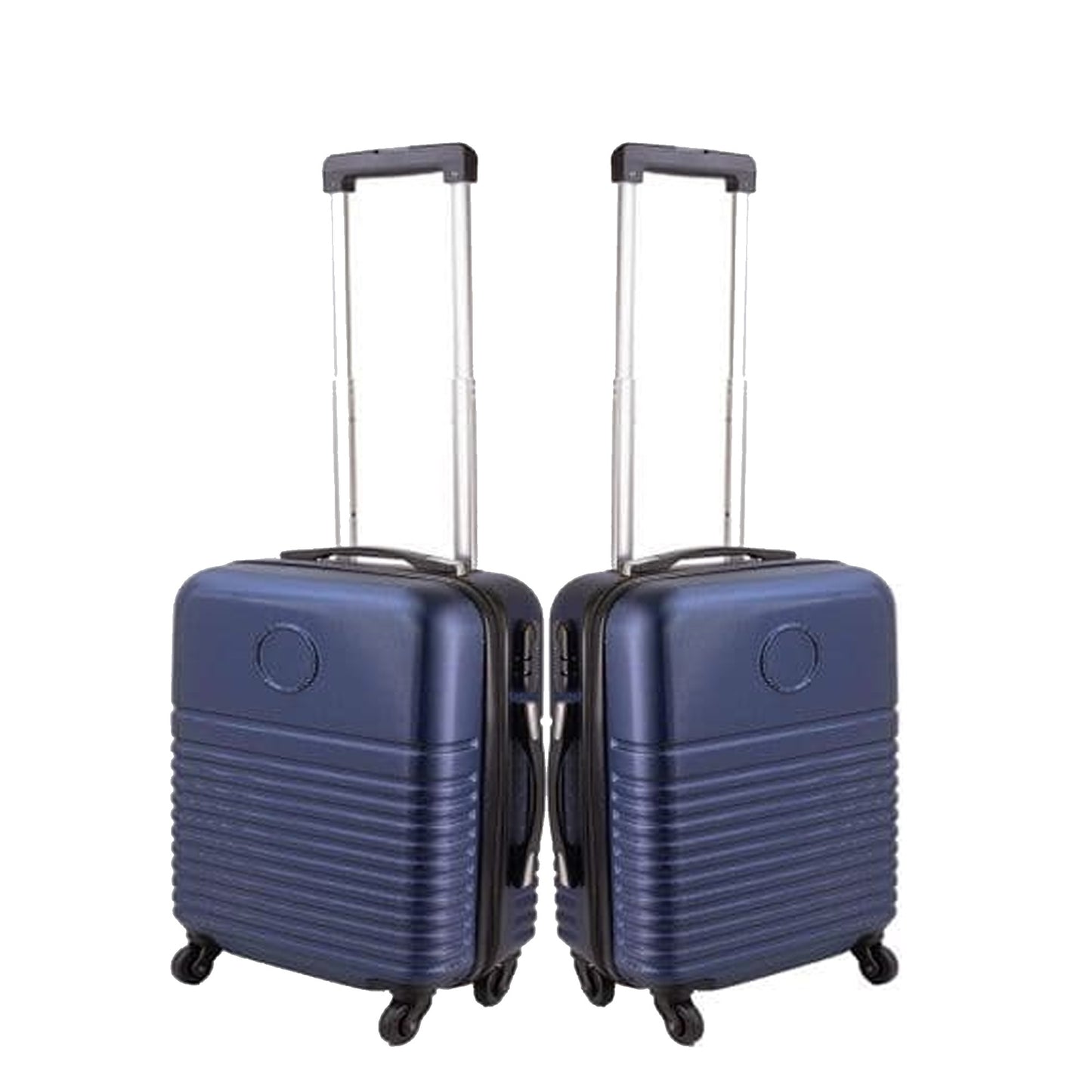 Hard ABS Constructed Small Navy Travel Cabin Airline Bag 4 Wheel Check in Suitcase