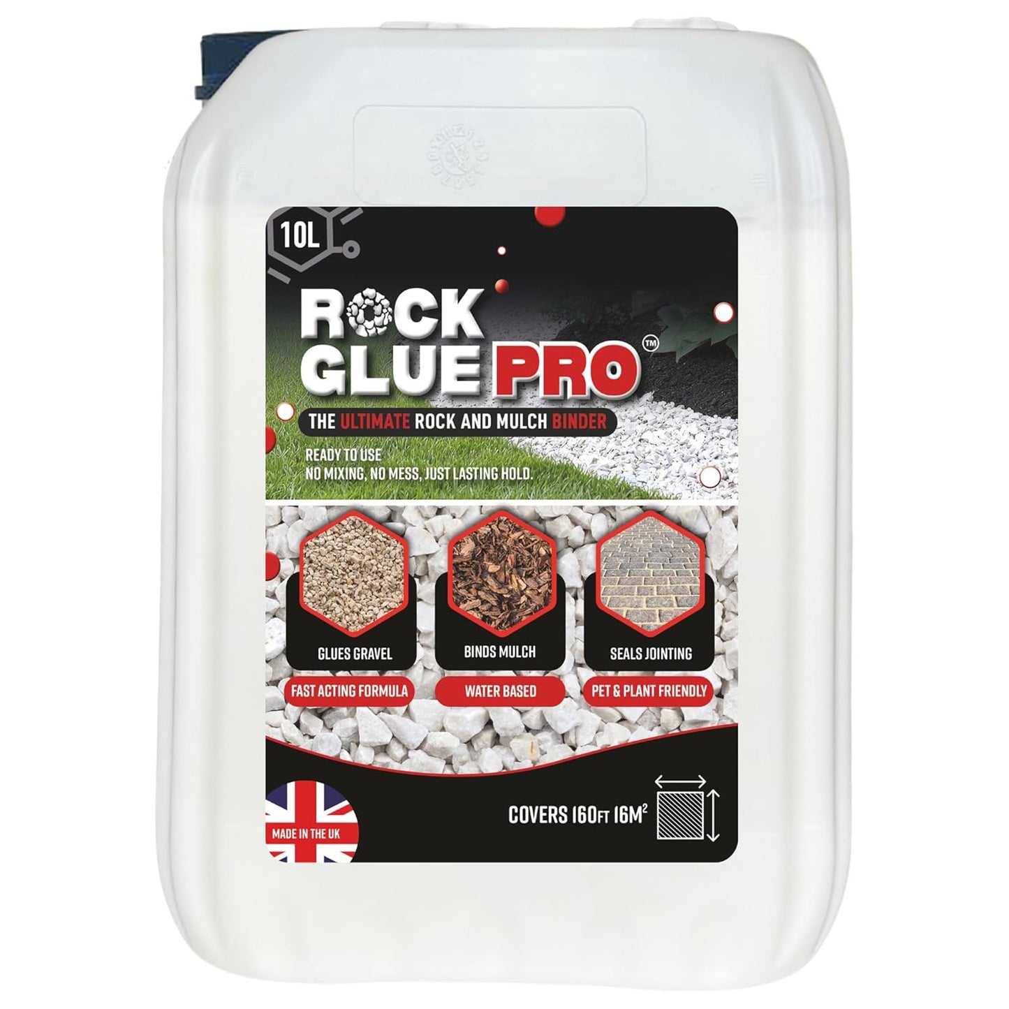 Range Of Rock Glue Joiner & Sealer Perfect For Landscaping & Bonding Bark, Stones & Mulch