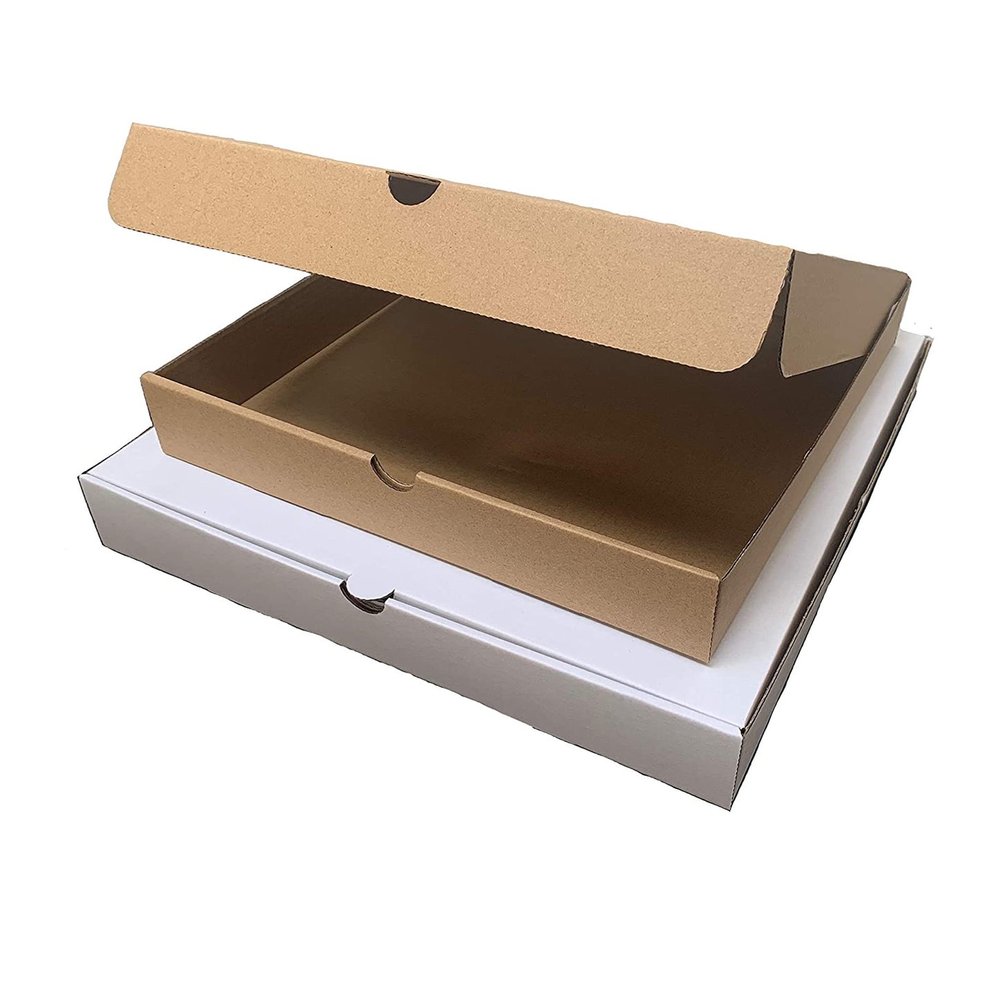 Pizza Boxes Plain Brown Or White Postal Box Takeaway Style Boxes