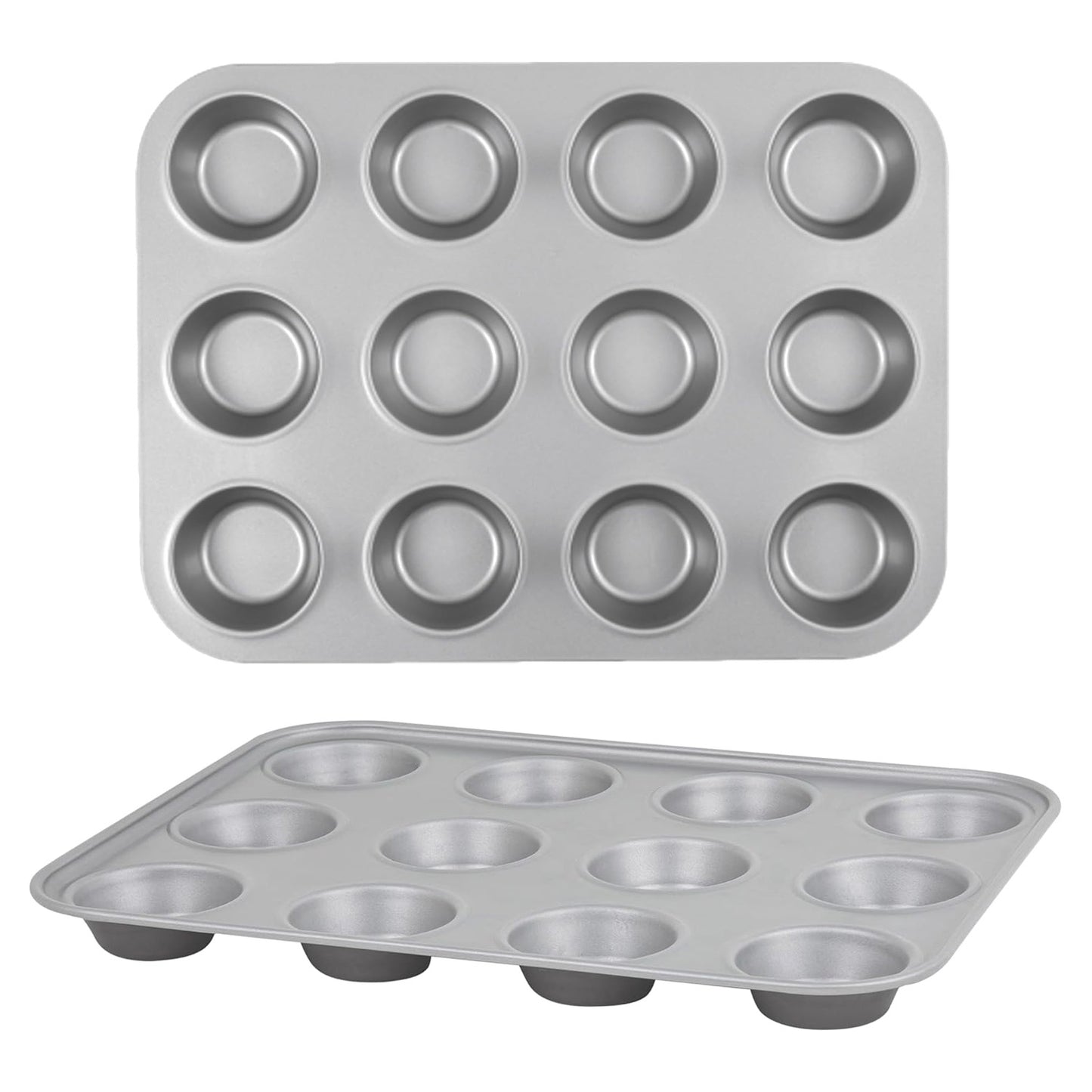 12 Cup Non-Stick Dishwasher & Oven Safe Cupcake/Muffin Baking Tray