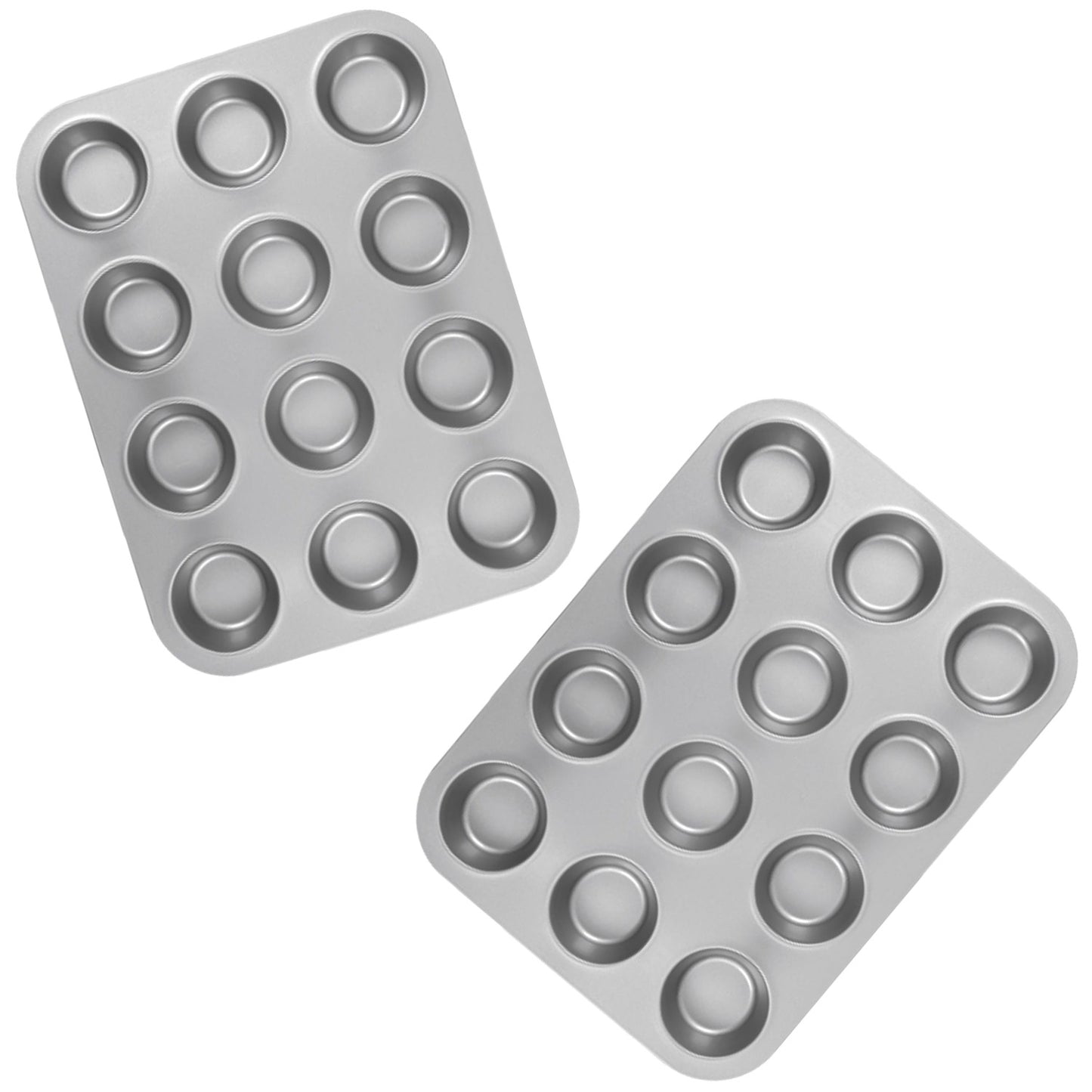 12 Cup Non-Stick Dishwasher & Oven Safe Cupcake/Muffin Baking Tray