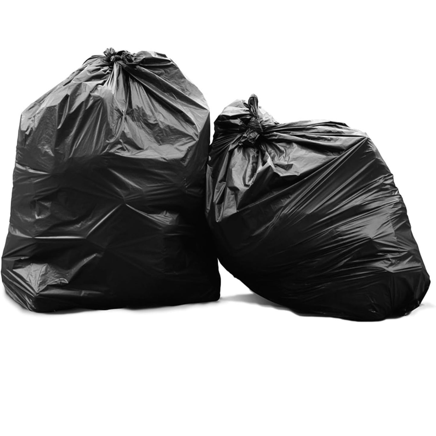 80L Large Black 140 Gauge Strong Black Refuse Sacks Ideal For Household & Outdoor Waste