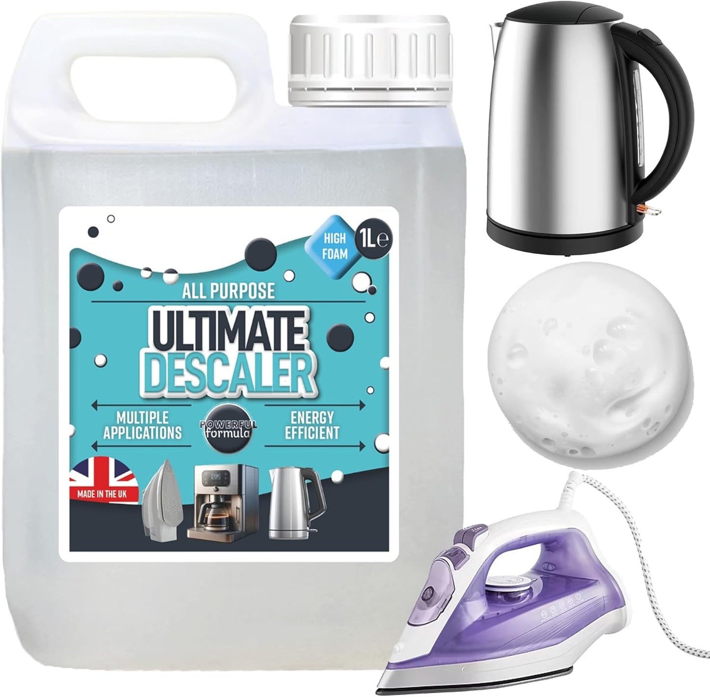1 Litre Fast Acting Multi Purpose Liquid Descaler Powerful Limescale Remover