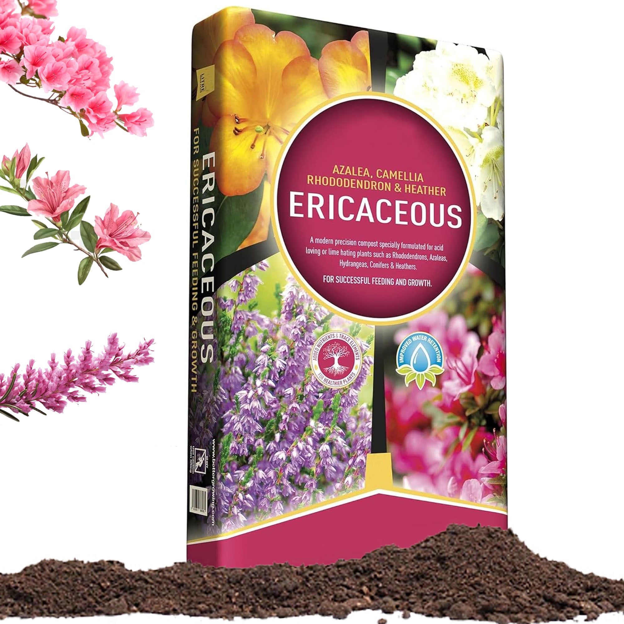 20L Ericaceous Special Formula Soil For Growing Camellia, Azalea, Rhod