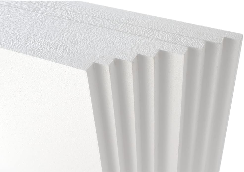 Polystyrene Expanded White Rigid Insulation Foam Packing Sheets 600mm x 400mm x 25mm