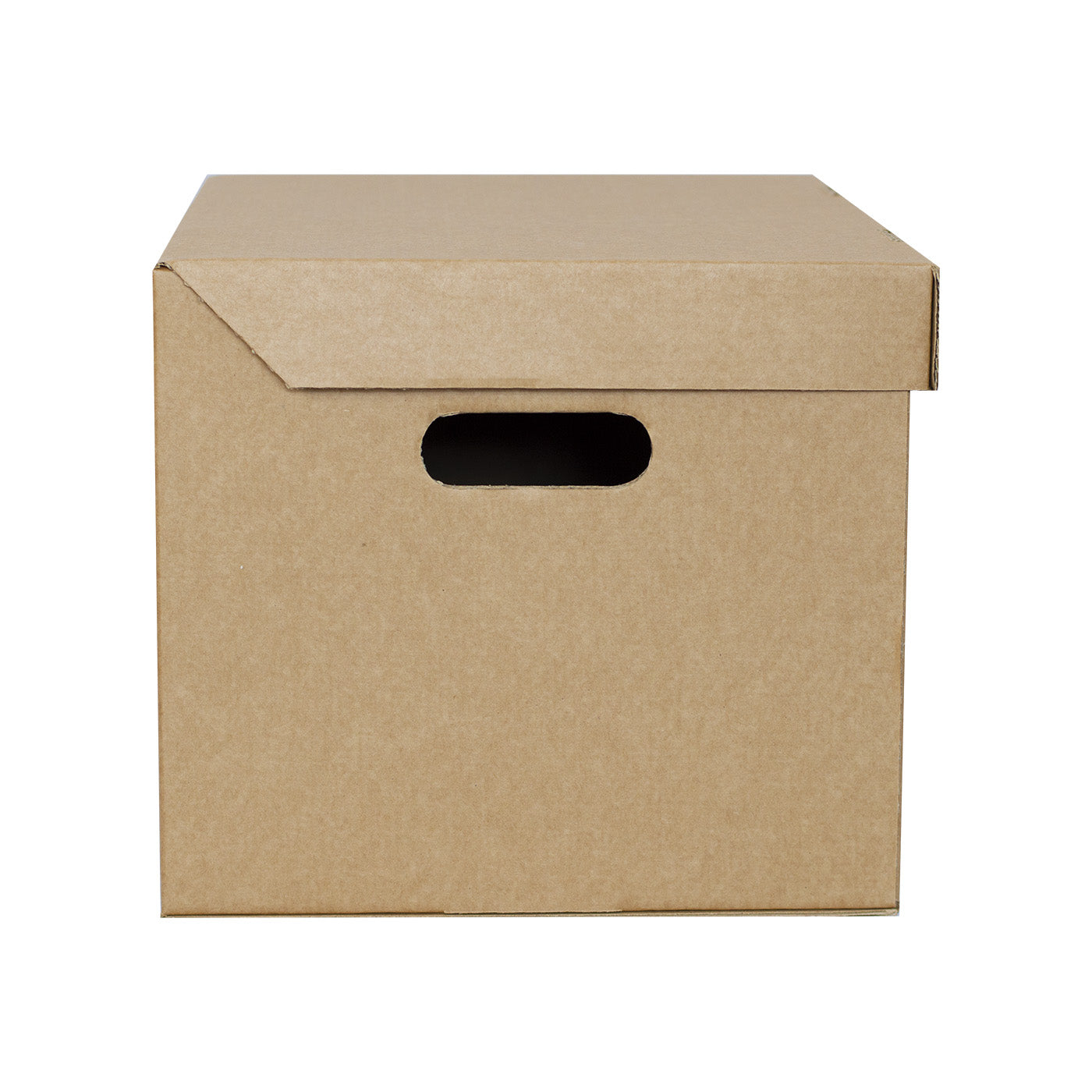 Archive Cardboard Filing Storage Boxes 15x12x9" With Hinged Lids