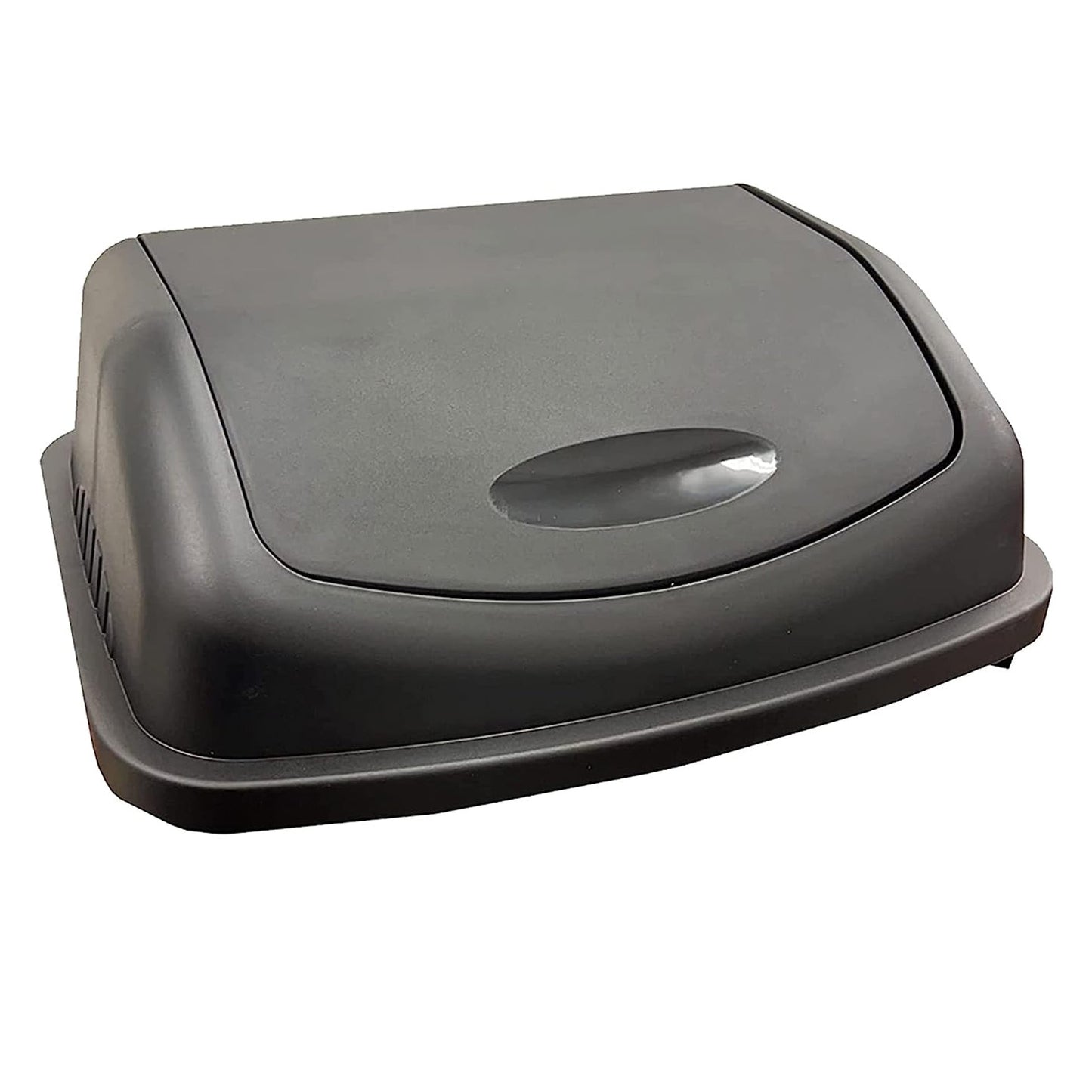 Black 50 Litre Home Office Flip Top Waste Recycling Swing Bin