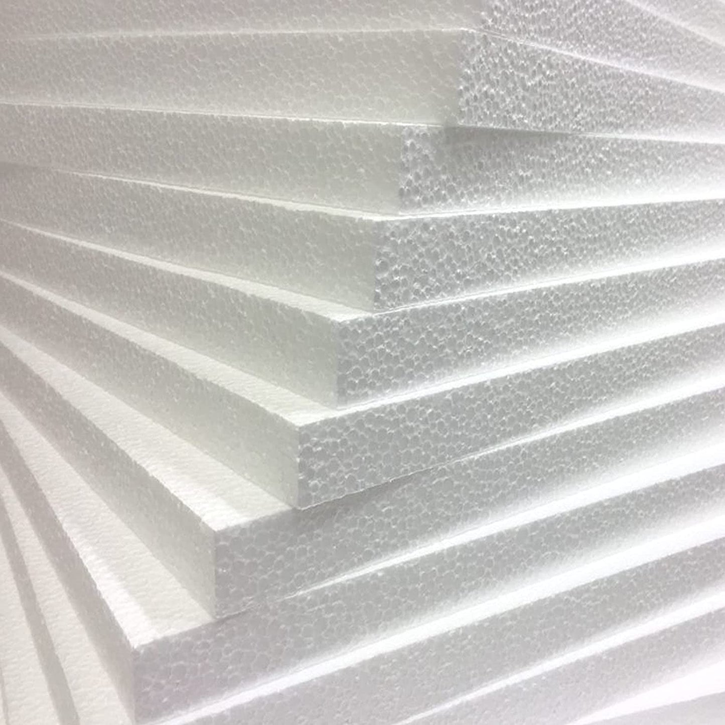 600 x 400 x 10mm Polystyrene Expanded White Rigid Insulation Foam Packing Sheets