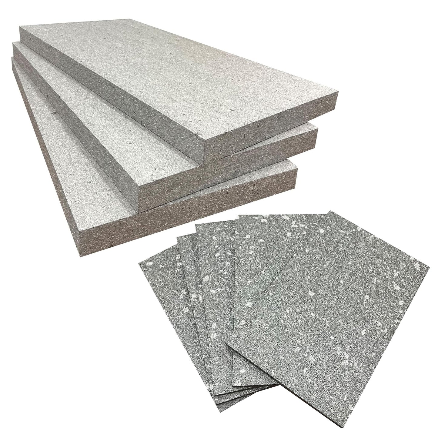 Grey 600 x 400 x 25mm Rigid Expanded Polystyrene (EPS) Strong Grey EPS70 SDN Protective Insulation Large Thick Foam Sheets