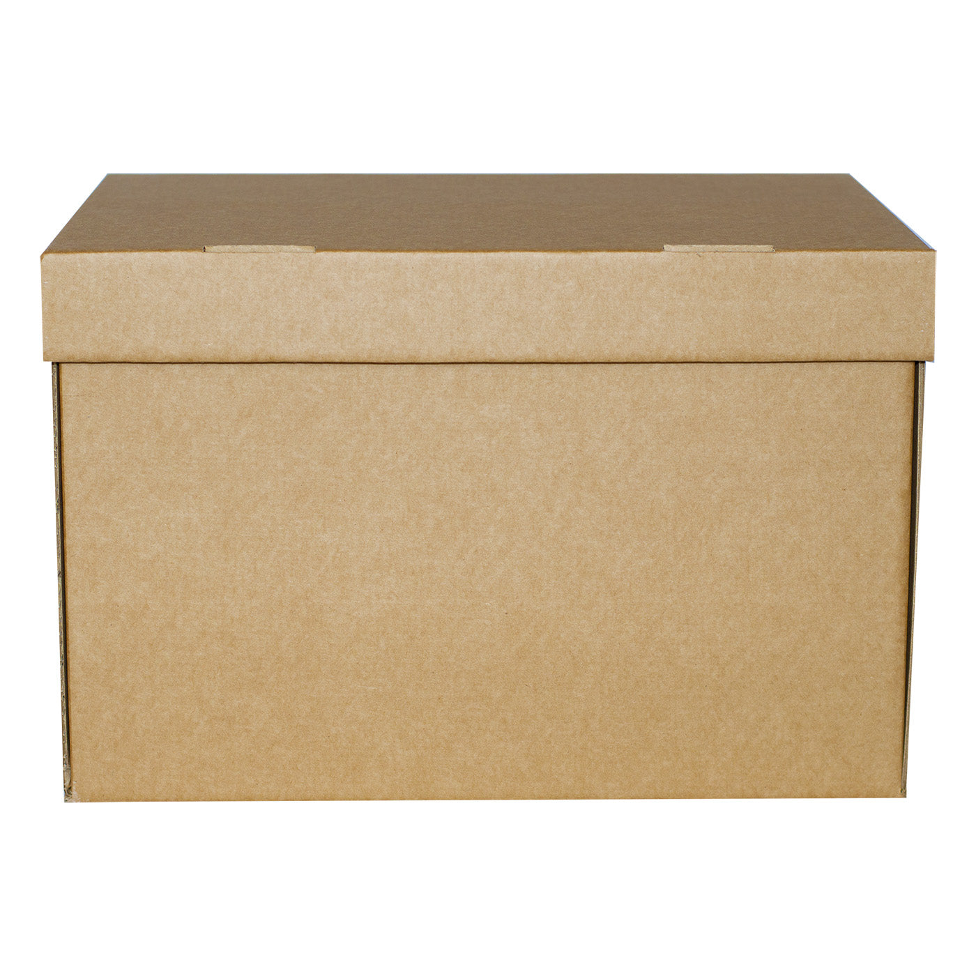Archive Cardboard Filing Storage Boxes 15x12x9" With Hinged Lids
