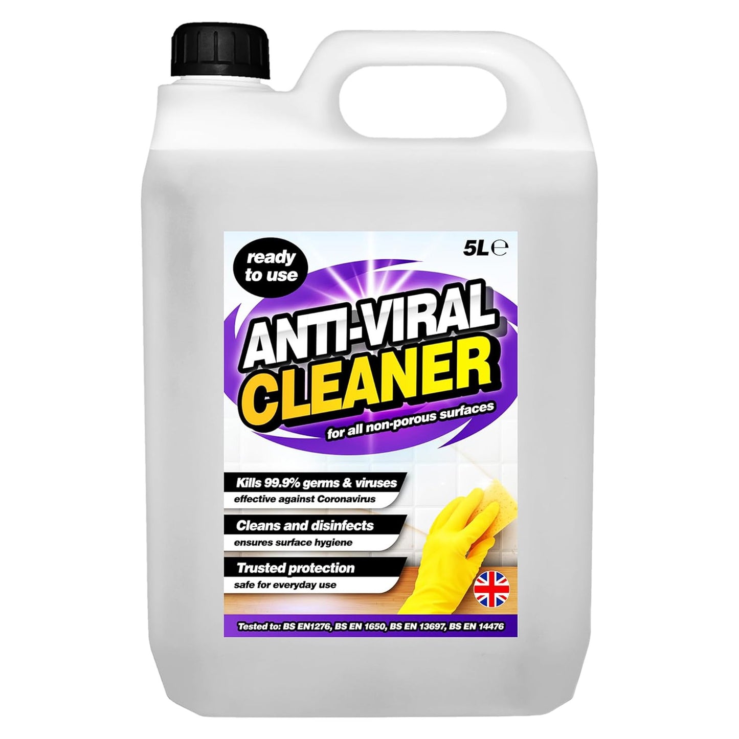 5 Litre Antiviral Cleaner Disinfectant Keeps All Surfaces Hygienically Clean