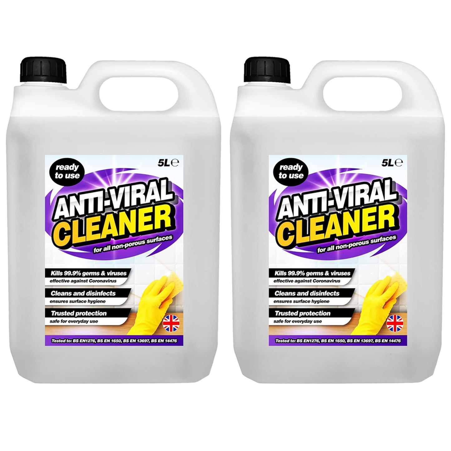 5 Litre Antiviral Cleaner Disinfectant Keeps All Surfaces Hygienically Clean