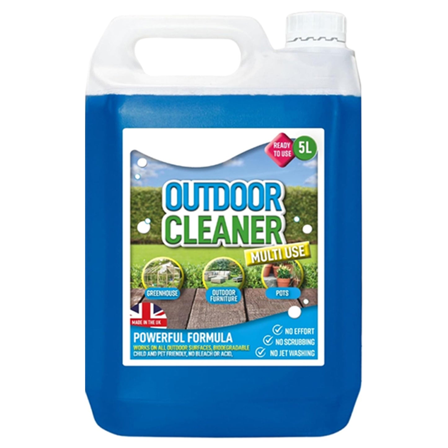 5 Litre Ready To Use Outdoor Cleaner Complete With 5L Pressure Sprayer