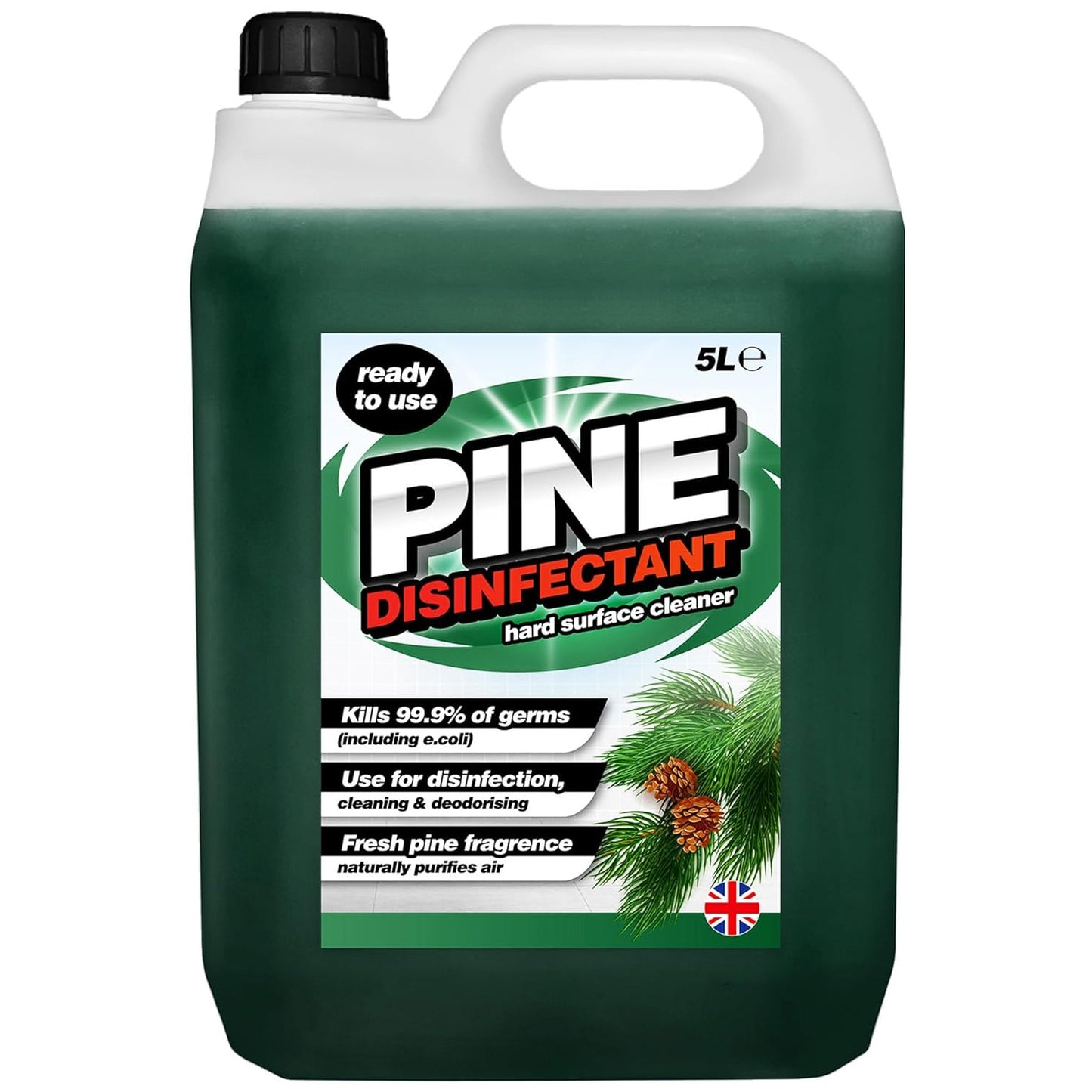 5 Litre Pine Disinfectant Suitable For All Hard Surfaces Cleaner & Deodoriser Naturally Purifies Air