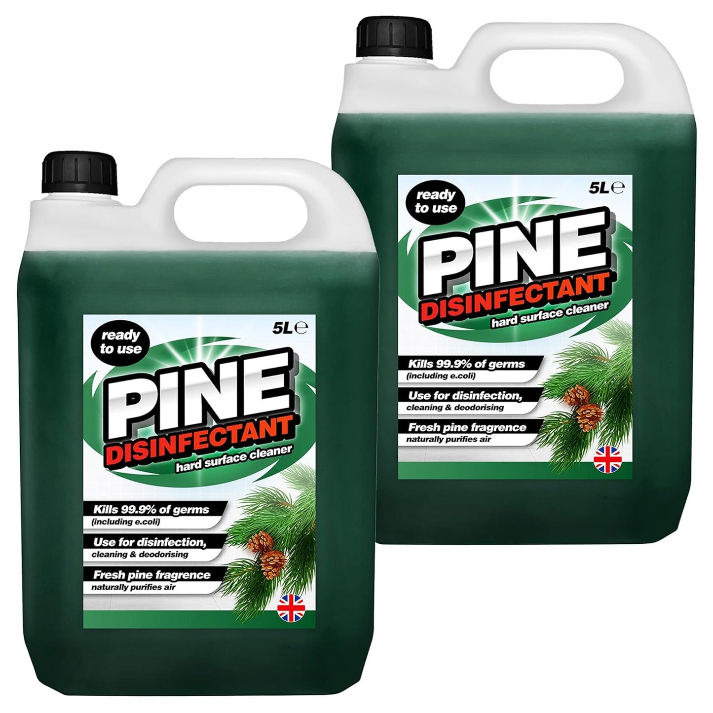 5 Litre Pine Disinfectant Suitable For All Hard Surfaces Cleaner & Deodoriser Naturally Purifies Air