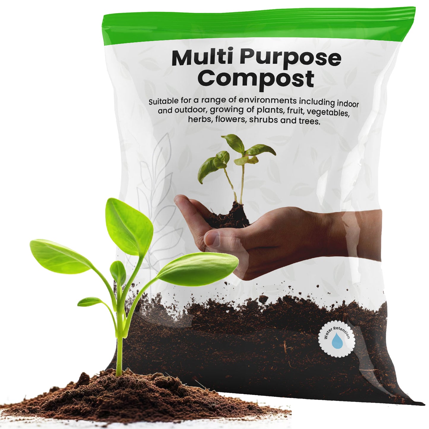 Nutrient Rich Formula & Improved Water Retention Multi Purpose Compost Bags Ideal For Garden Use