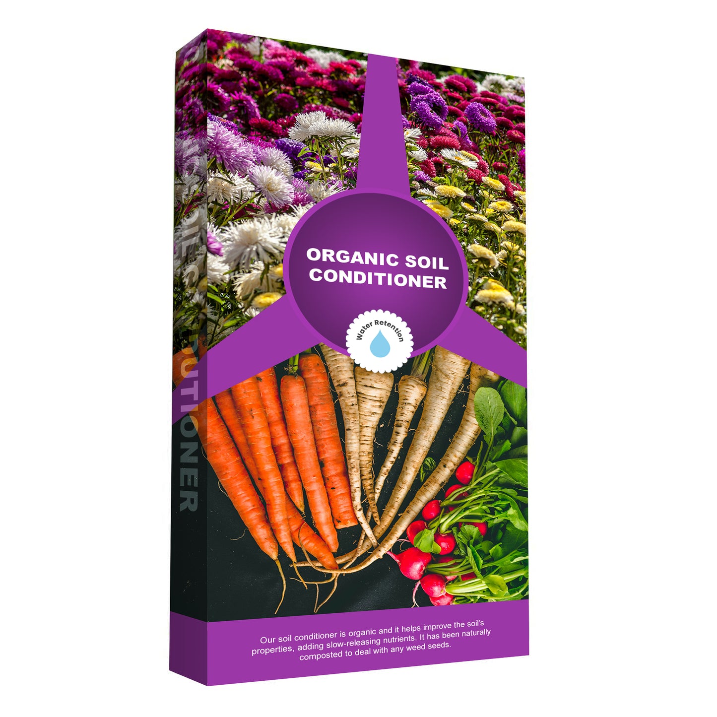 60L Organic Soil Conditioner Compost Bags Ideal For Planting, Flower Beds, Sowing Baskets & Tubs