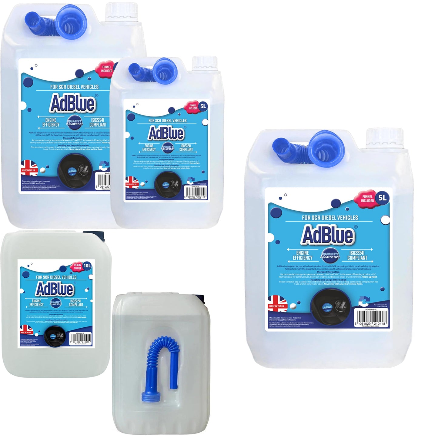 AdBlue Makes & Models Complete With Easy To Pour Spout Preventing Spills