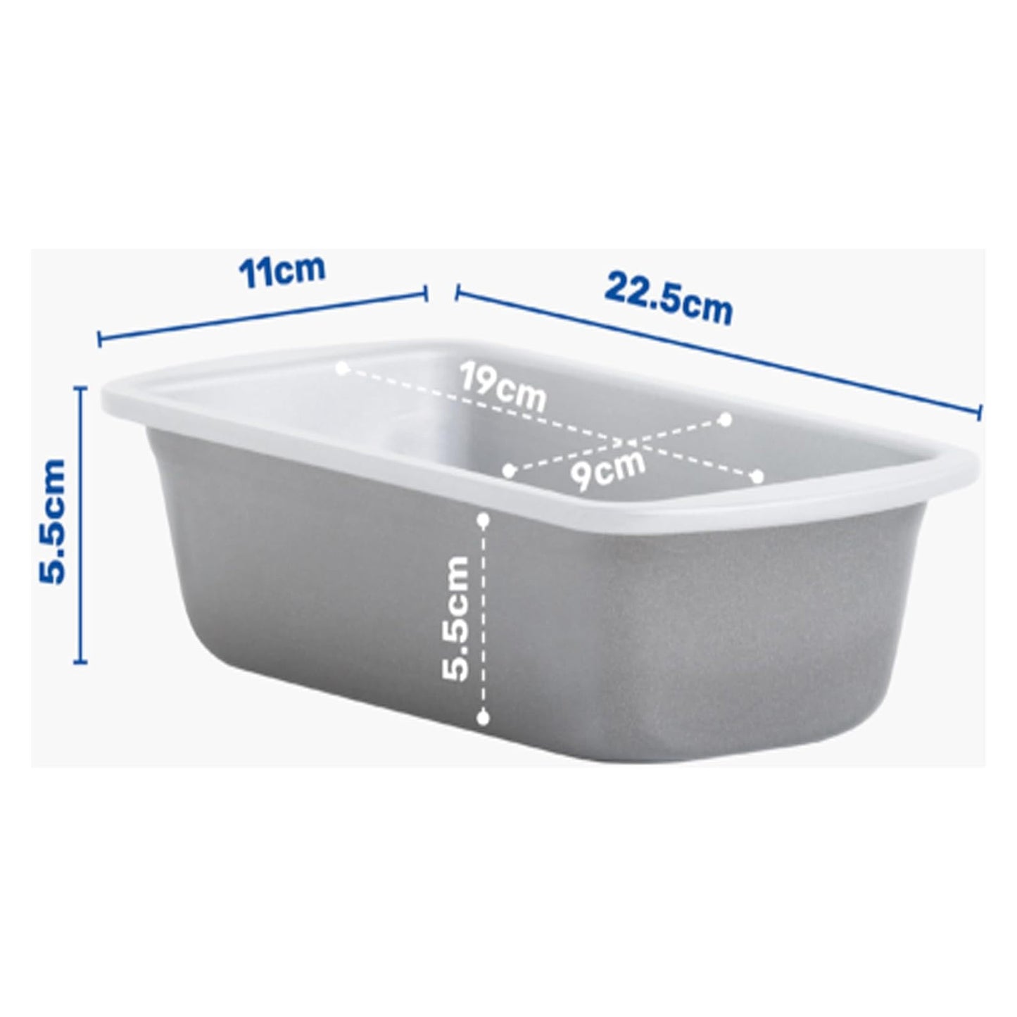 Deep Non-Stick Rectangular Air Fryer Baking Tin For Baking & Roasting