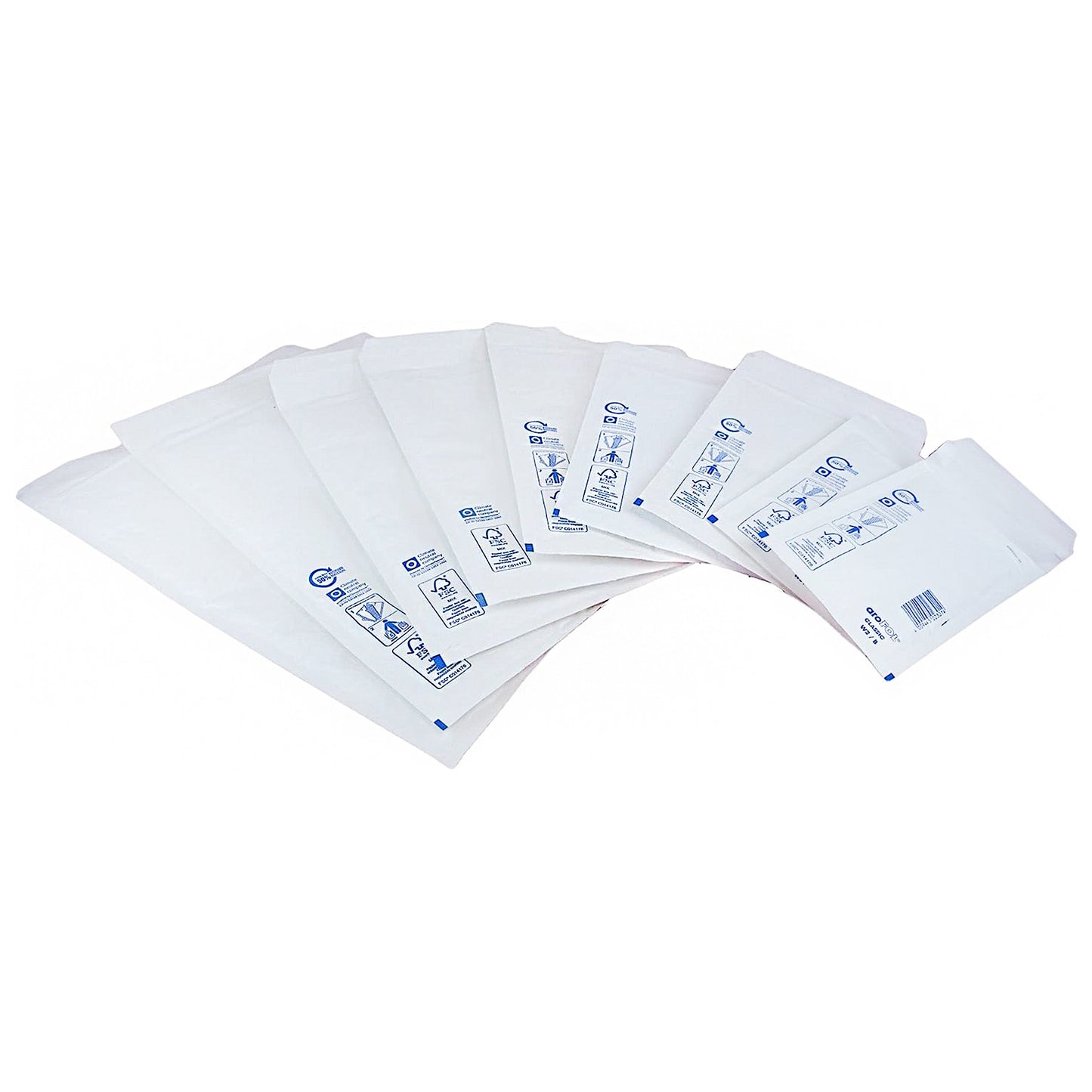 Arofol White Bubble Lined Padded Mailing Shipping Envelopes