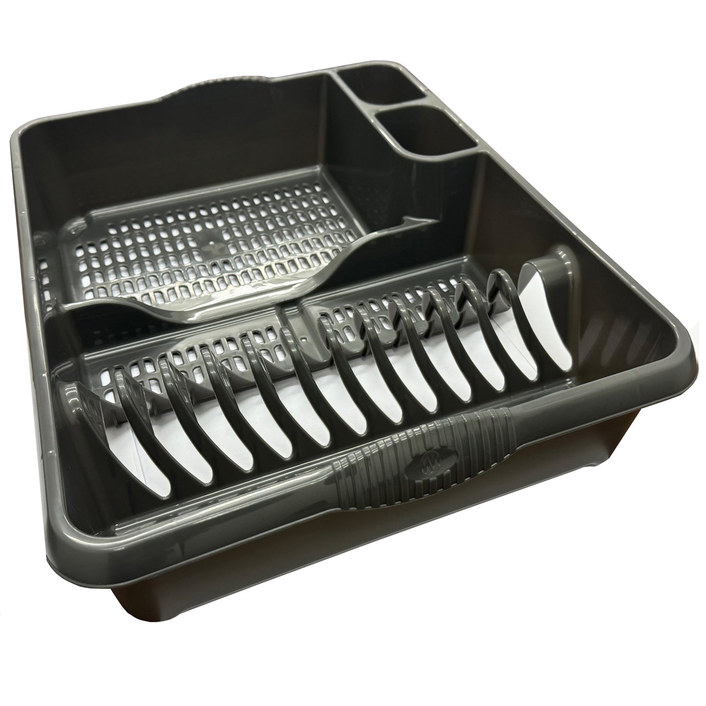 Strong Plastic Kitchen Counter Dish/Cutlery Rack With Integral Handles