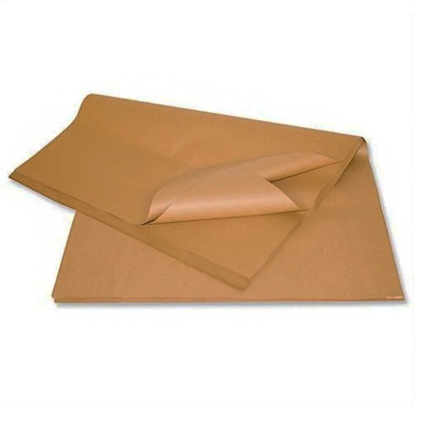 Large Sheets Of Brown Ribbed 19 x 29.5" General Purpose Gift Wrapping Kraft Paper