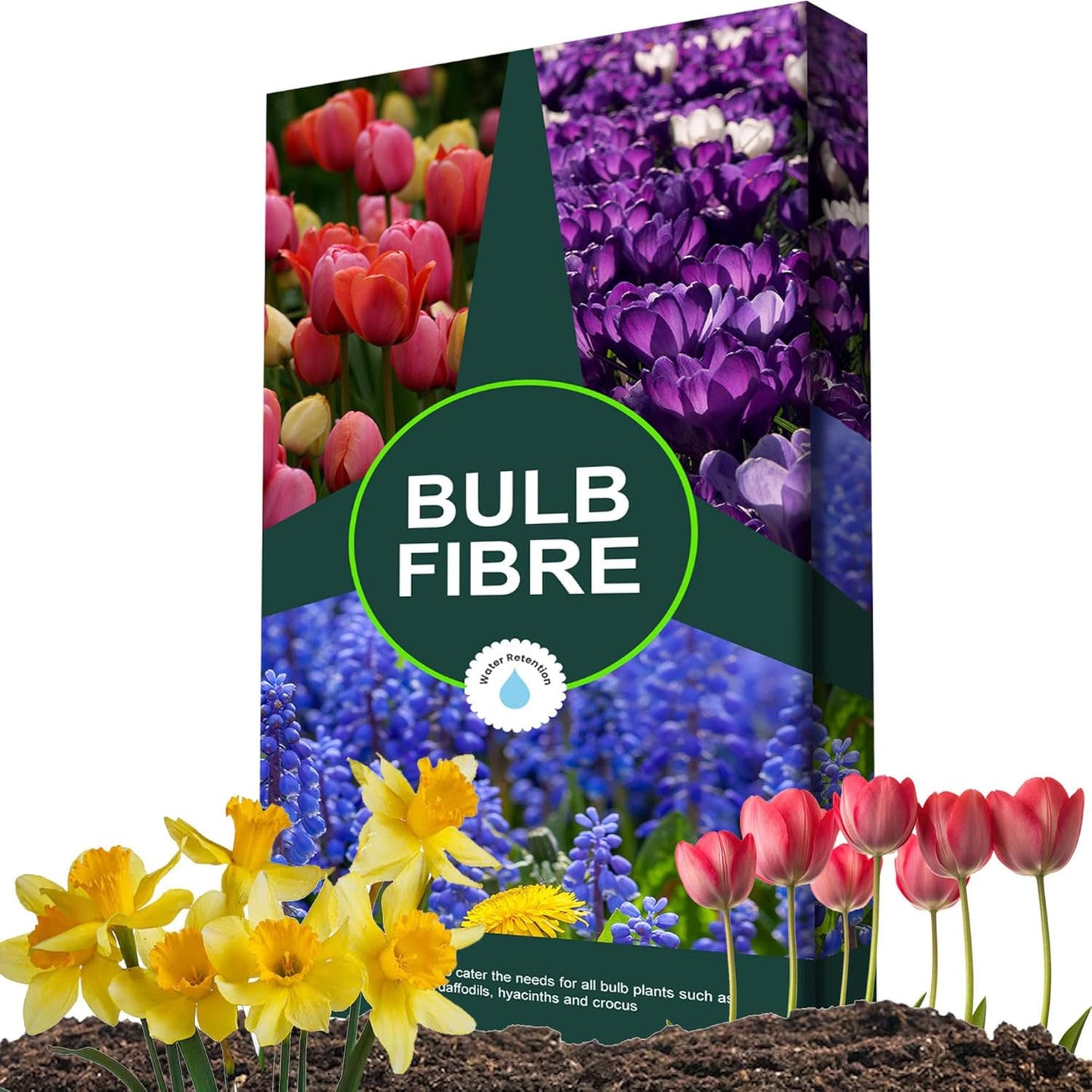 20L Bulb Fibre Compost Perfect For Tulips, Daffodils, Hyacinths & Crocus With Improved Water Retention