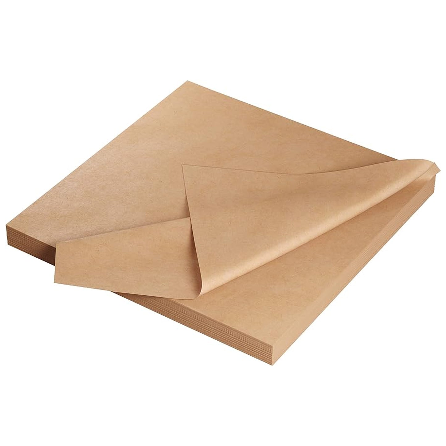 Large Sheets Of Brown Ribbed 19 x 29.5" General Purpose Gift Wrapping Kraft Paper