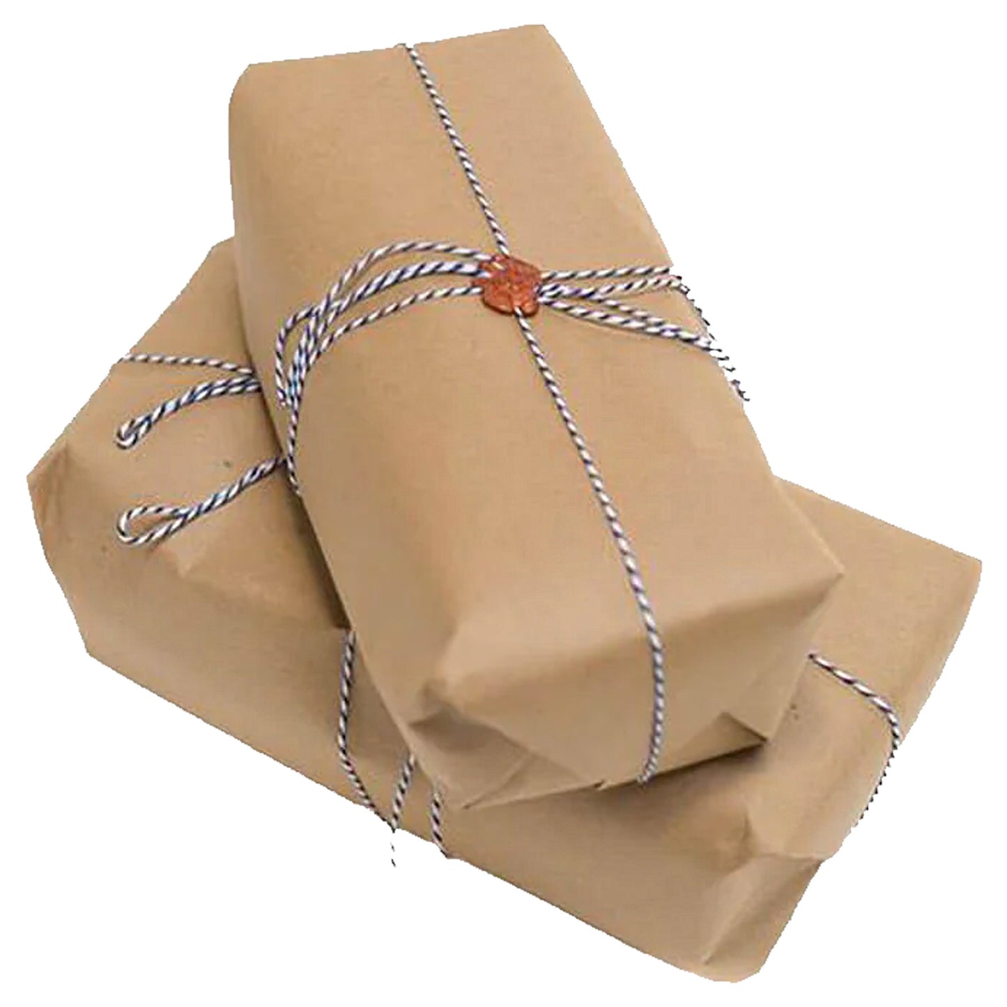Large Sheets Of Brown Ribbed 19 x 29.5" General Purpose Gift Wrapping Kraft Paper