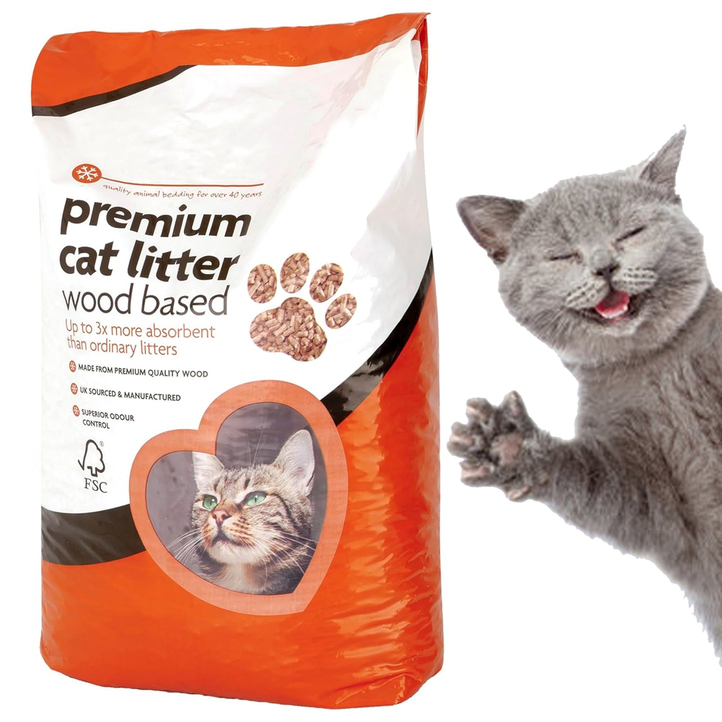 Extra Soft Easy To Use Premium Cat Litter Ultra Absorbent Odour Control Bedding For Comfort
