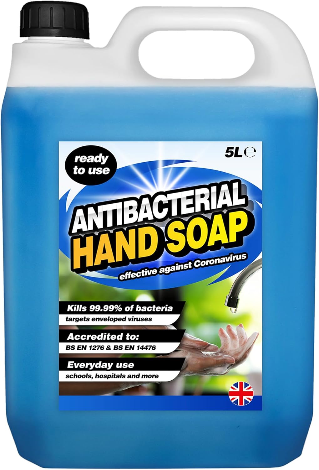 5L Antibacterial Liquid Hand Soap Non-Sticky Ideal For Everyday Use