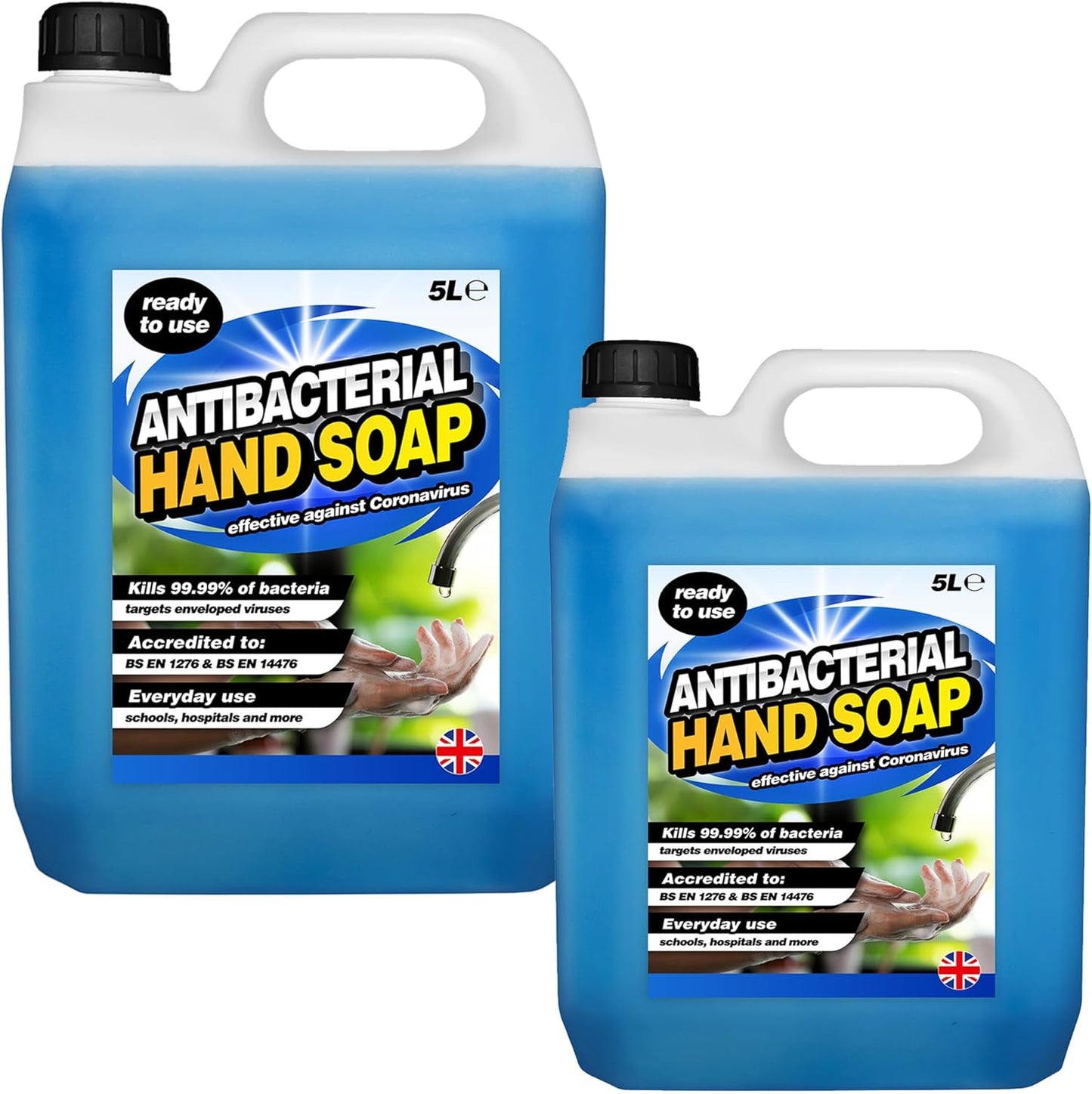 5L Antibacterial Liquid Hand Soap Non-Sticky Ideal For Everyday Use