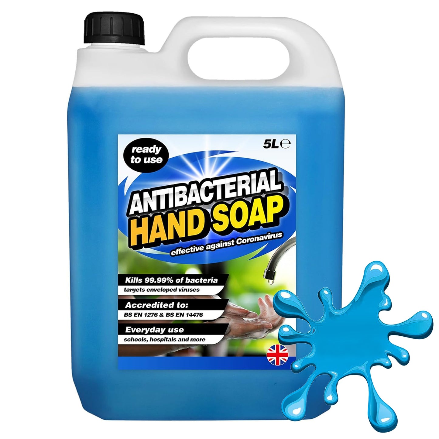 5L Antibacterial Liquid Hand Soap Non-Sticky Ideal For Everyday Use