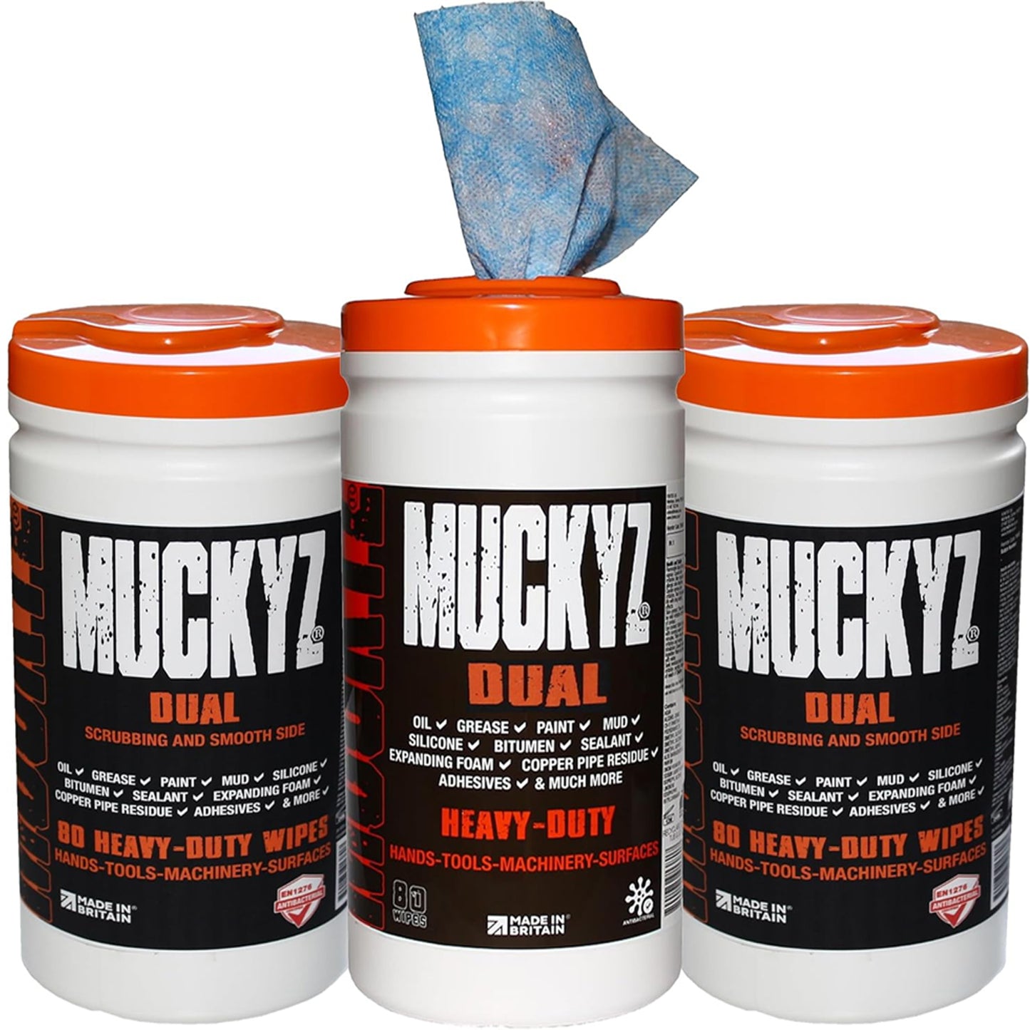 Heavy Duty Hand & Surface Scrub Wipes Ideal For Machinery Tools Perfect For Removing Grease & Muck