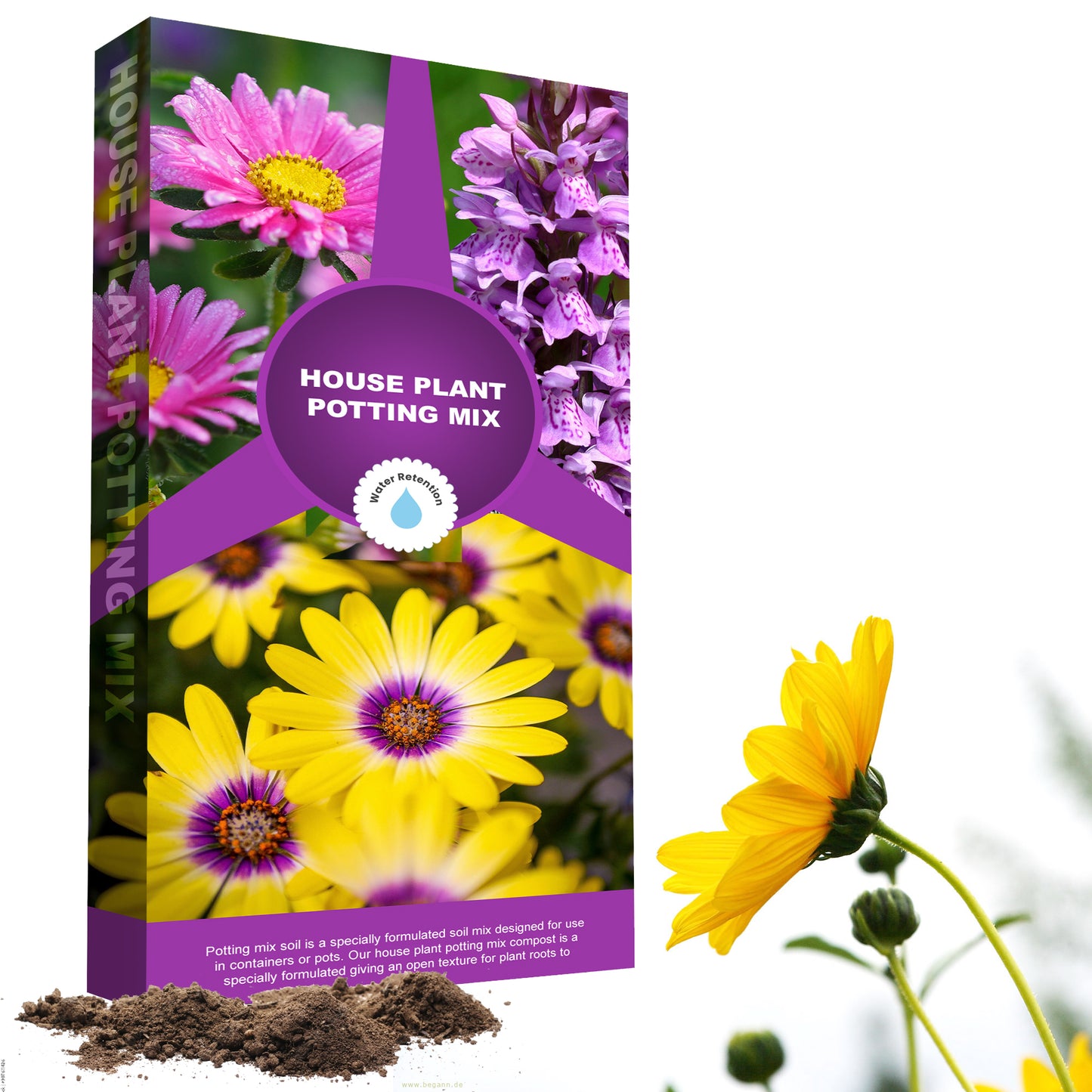 10L Mix Compost House Plant Potting Soil With Seaweed Extract For Healthy Plants & Greener Leaves