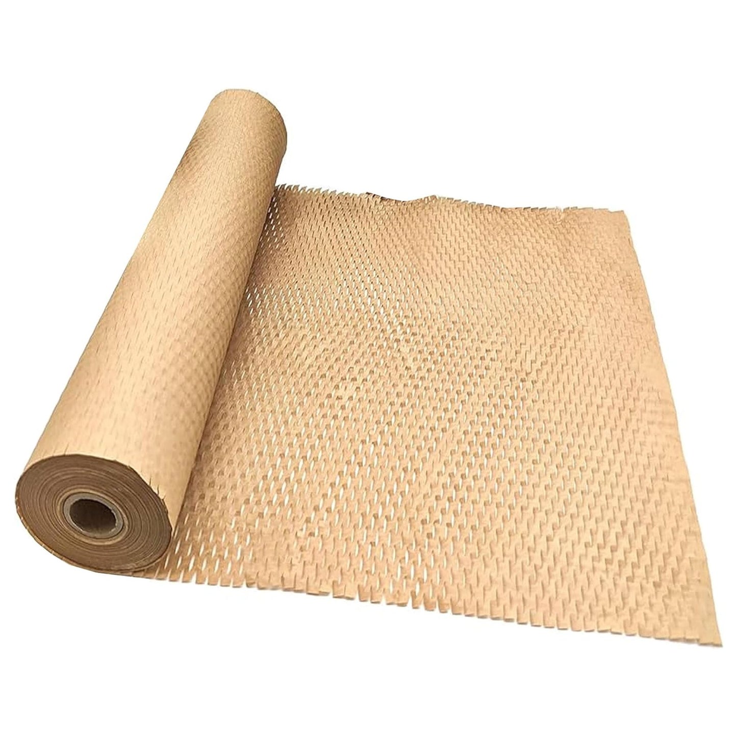 Brown Honeycomb Packing Wrapping Void Filling 400mm Hive Cushioning Paper Rolls