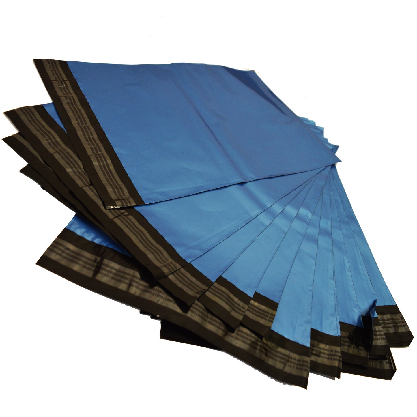 Selection Of Strong Metallic Blue Polythene Postage Courier Mailing Bags