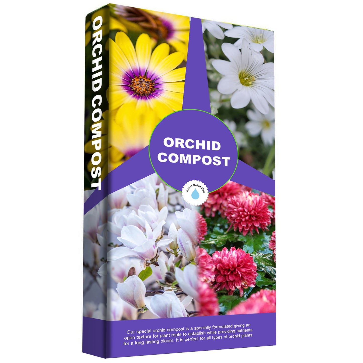 10L Orchid Potting Compost Mix For Orchid Plants & Stronger Roots With Long-Blooming & Improved Water Retention