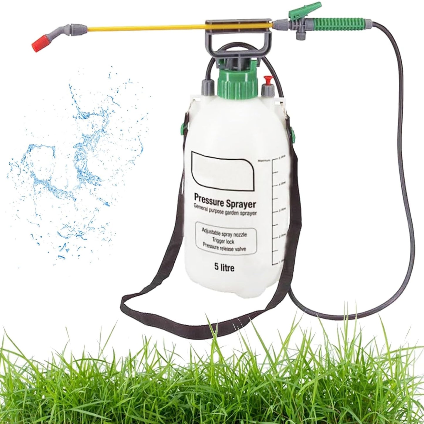 5 Litre Garden Pressure Water Pump Sprayer Great For Pesticides & Insecticides