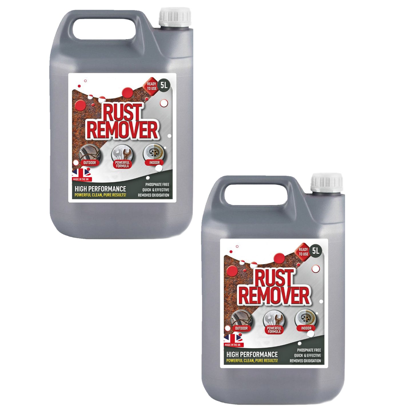 5L High Performance Rust Remover Water Soluble Removes Rust Back To Bare Metal