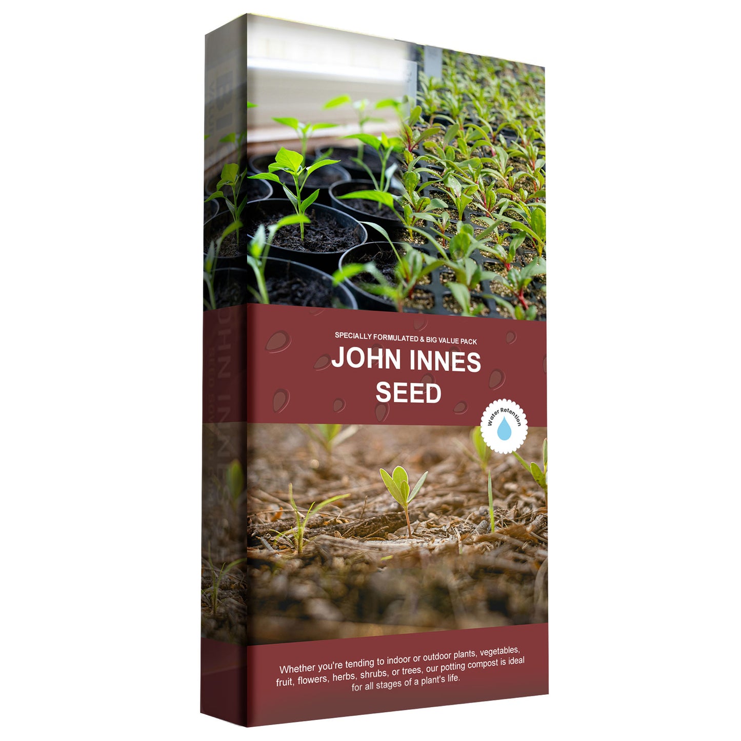 35L John Innes Seed Sowing Compost Bags With Balanced Nutrients Seed Mix For Potting & Growing