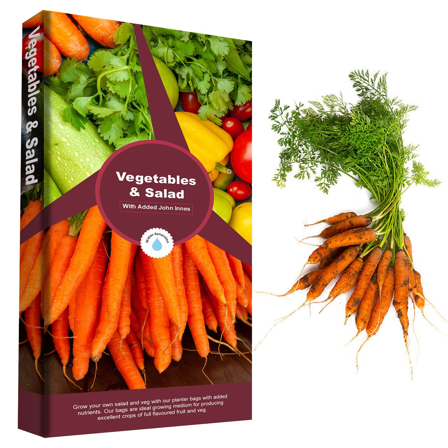 60L Great Home Growing Salad & Vegetables Grower Bags With Balanced Nutrients & Water Retention