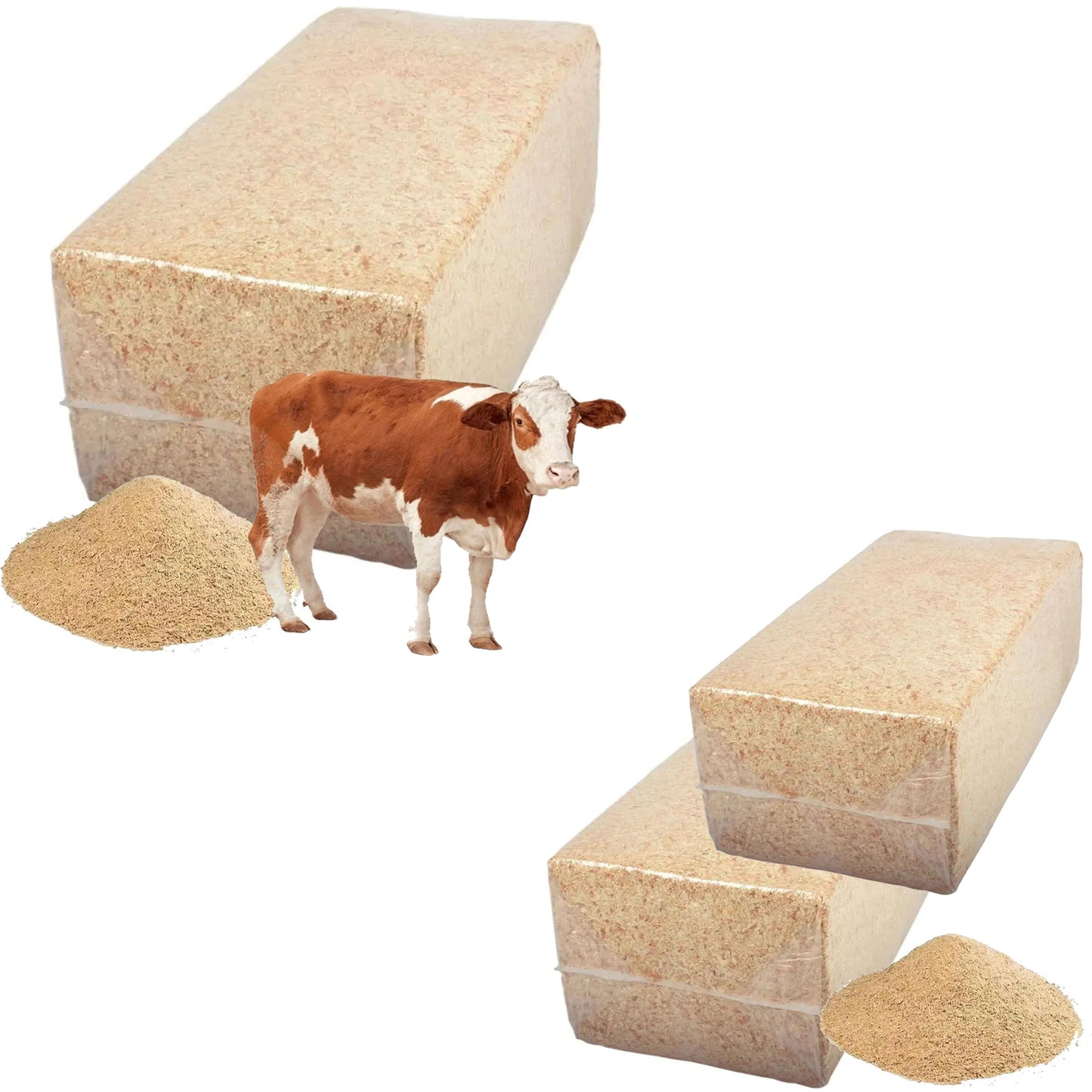 20kg Sawdust Bales Wood Shavings Ideal For Animal Pet Bedding