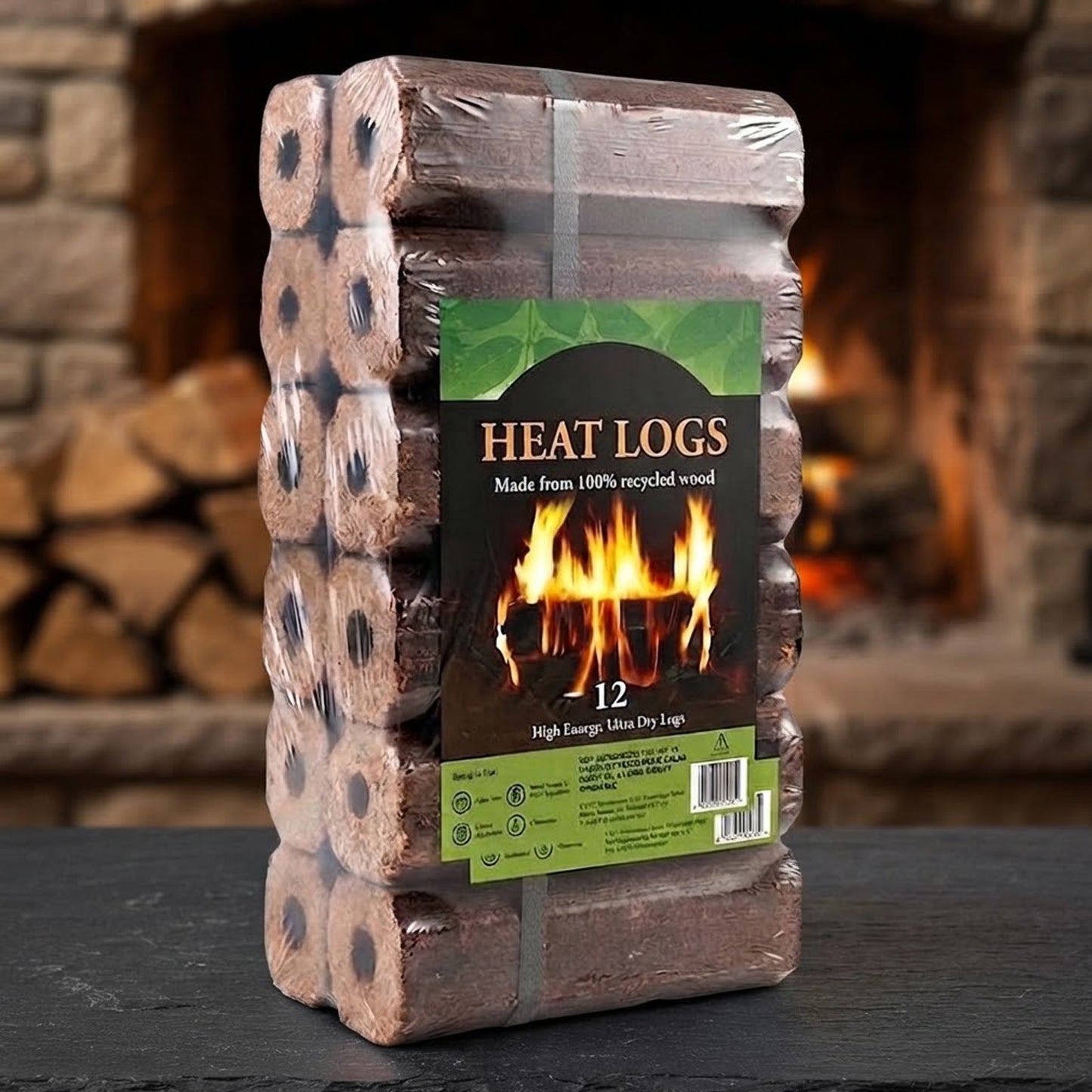 Shimada Heat Logs High Energy Wood Fuel Briquettes Easy Light Long Burning