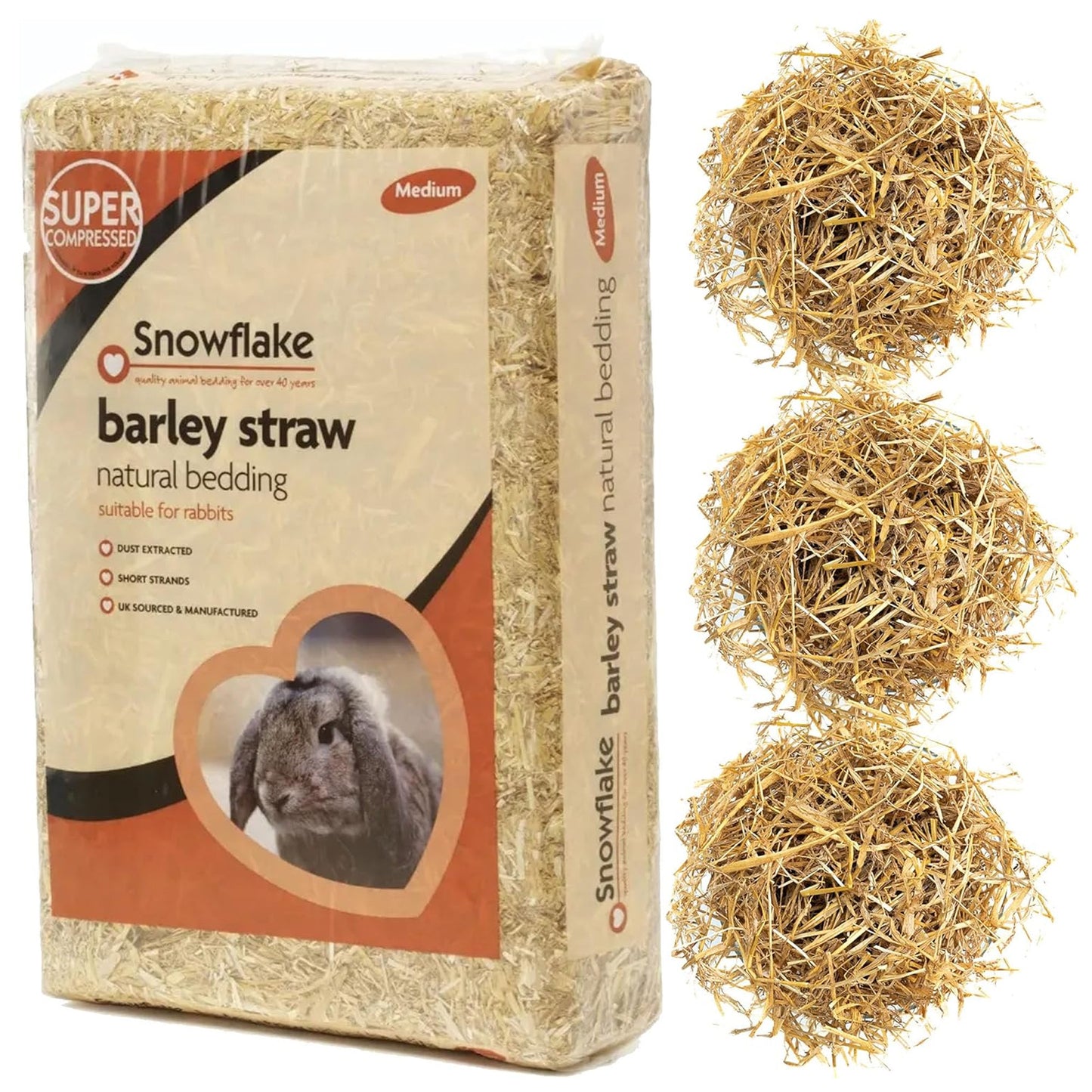 Super Compressed Natural Soft Flake Barley Straw For Animal & Pet Bedding