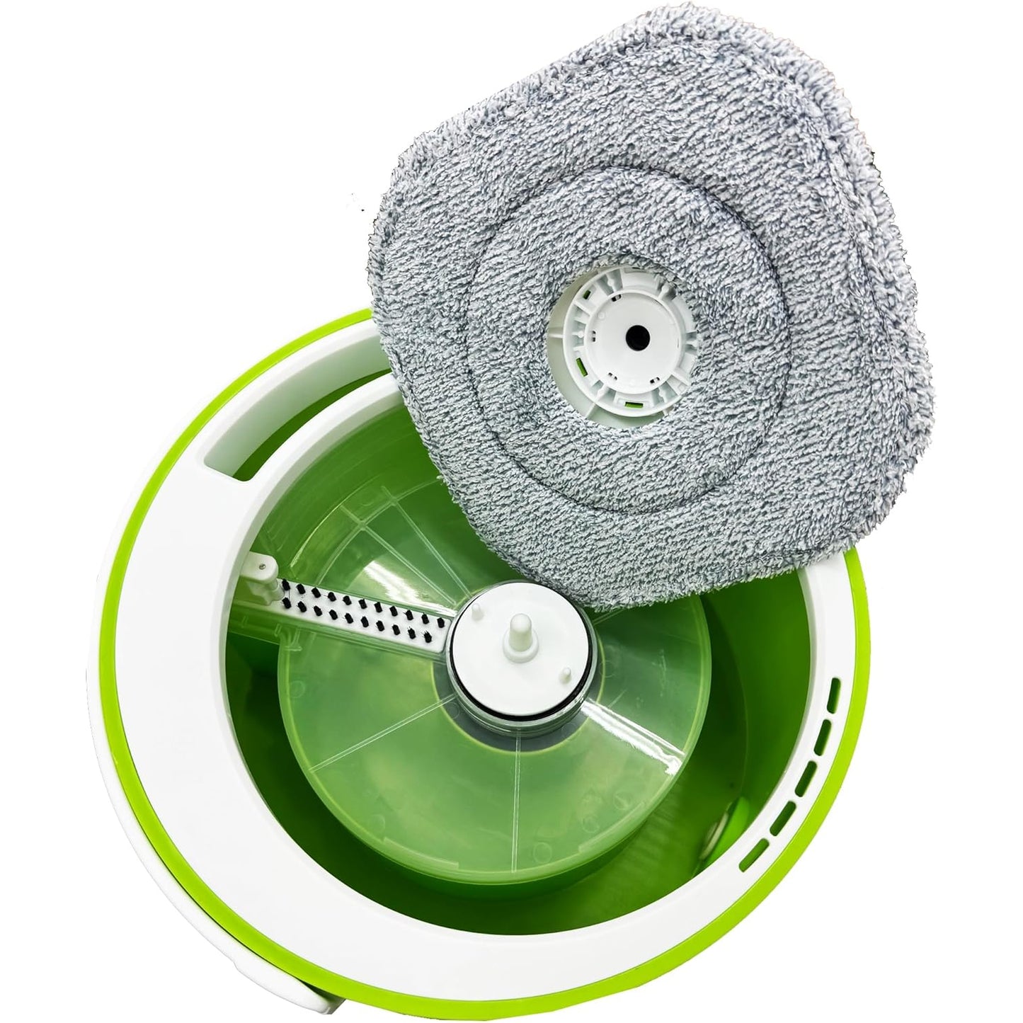 Spin Mop Bucket Set With Extra Mop Pad For Wooden, Marble & Tiled Bathroom Floors