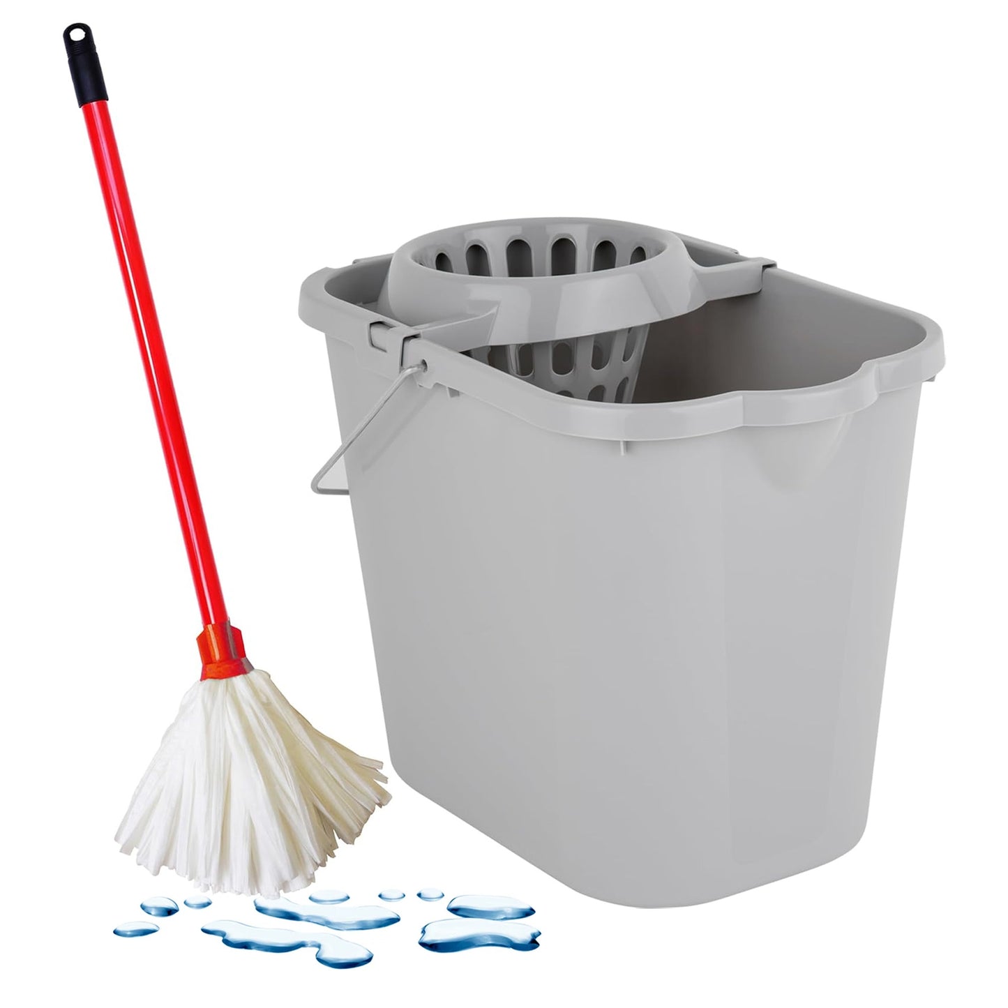 Flock Head Highly Absorbent Strip Floor Mop Perfect For Home & Office Use To Clean Hard Floors