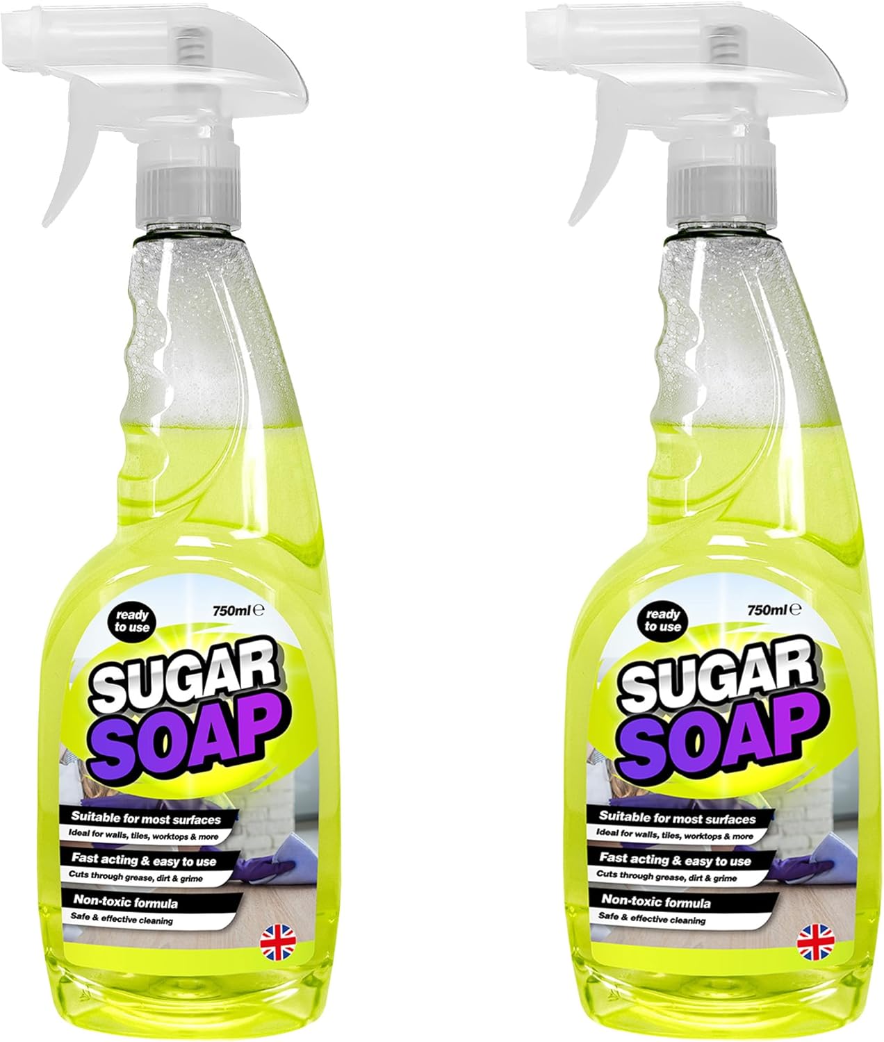 750ml Ready To Use Sugar Soap Fast Acting Easy To Use Ideal For Walls & Tiles