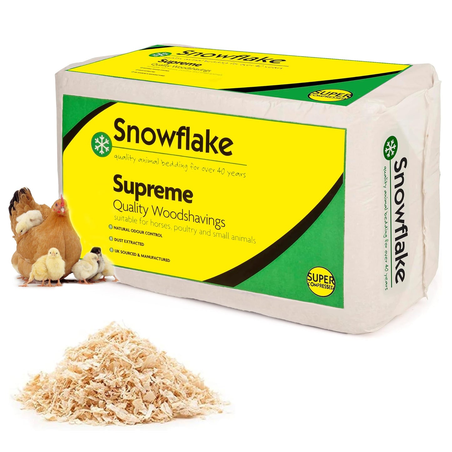 Softwood Timber Bale Large Supreme 15kg Animal Bedding For Poultry, Sheep & Horses